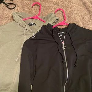 Fashion Nova Zipped Up Sweaters